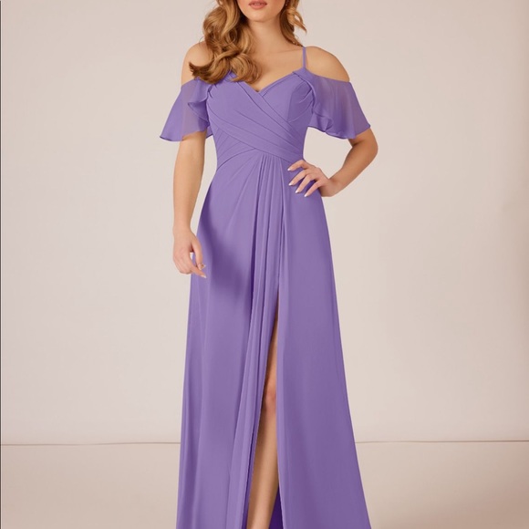 Azazie Dresses & Skirts - NWT AZAZIE purple Tahiti bridesmaids dress size A8 style Dakota